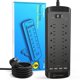 thumbnail image 1 of Protector contra sobretensiones Power Strip Witeem, 12 salidas, 4 USB 3.4A, 1 of 8