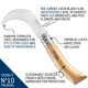 thumbnail image 2 of Cuchillo de podar plegable Opinel Nº 10 de acero inoxidable, 2 of 5