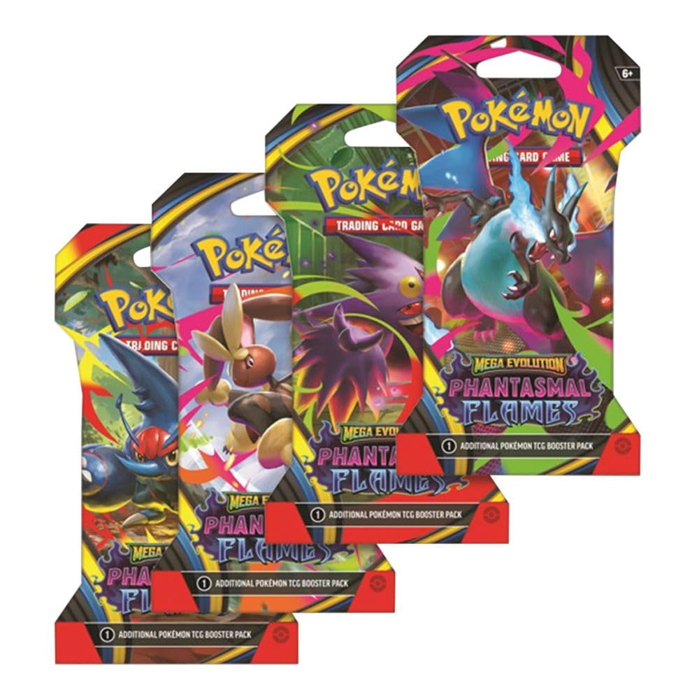 Pokémon TCG Mega Evolution Phantasmal Flames - 8 sobres