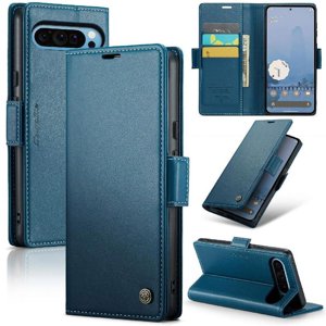 Caseme Tipo Cartera Google Pixel 9 Pro Xl Con Cierre Magnético, Rfid, Tarjetero, Soporte, Carga Inalámbrica
