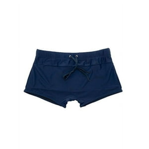 Samia - Short Tipo Bóxer Para Hombres Azul M