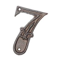 Bothyi - Placa De Puerta De Dígitos De Metal Número De Dirección Signo Placa De Puerta 7