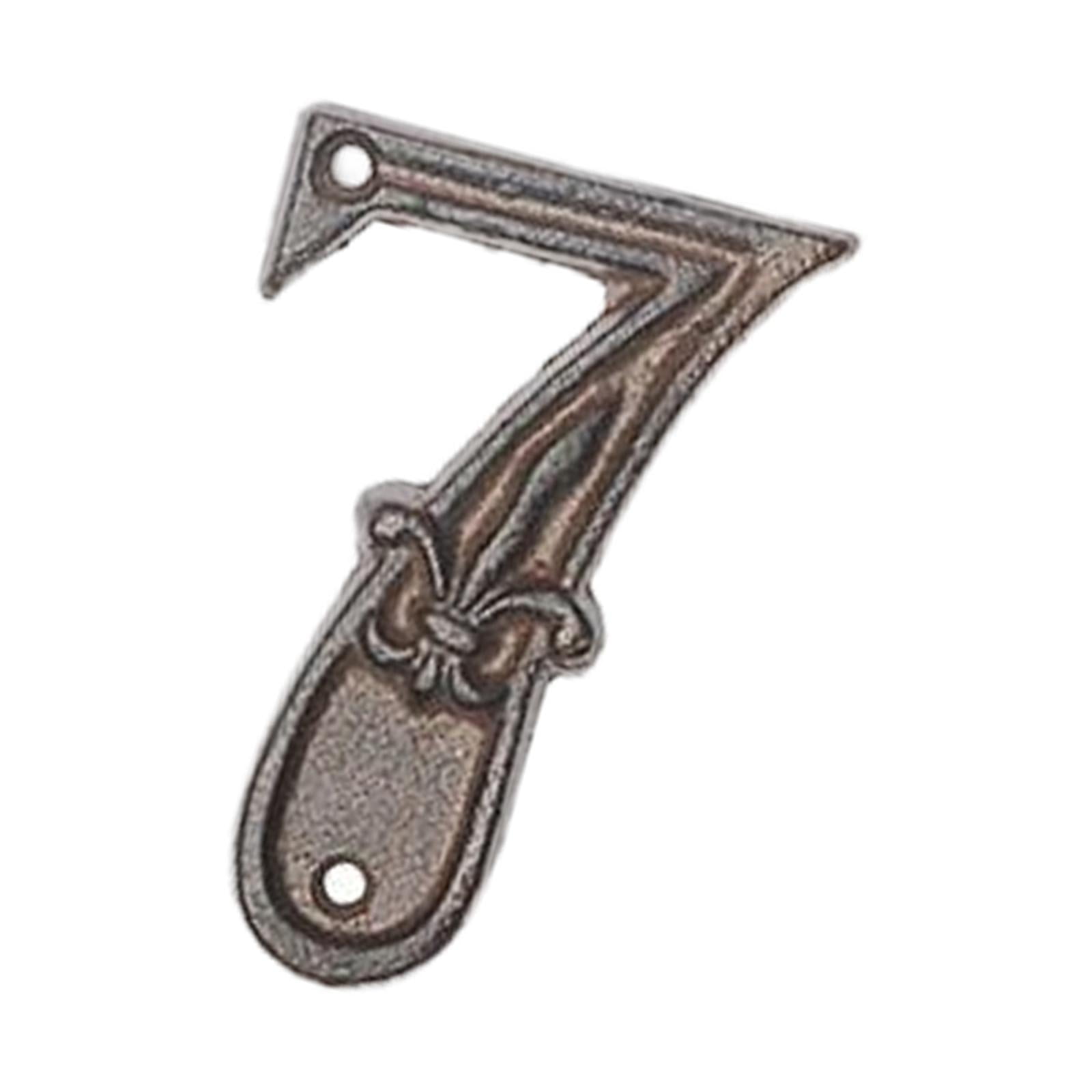 Bothyi - Placa De Puerta De Dígitos De Metal Número De Dirección Signo Placa De Puerta 7