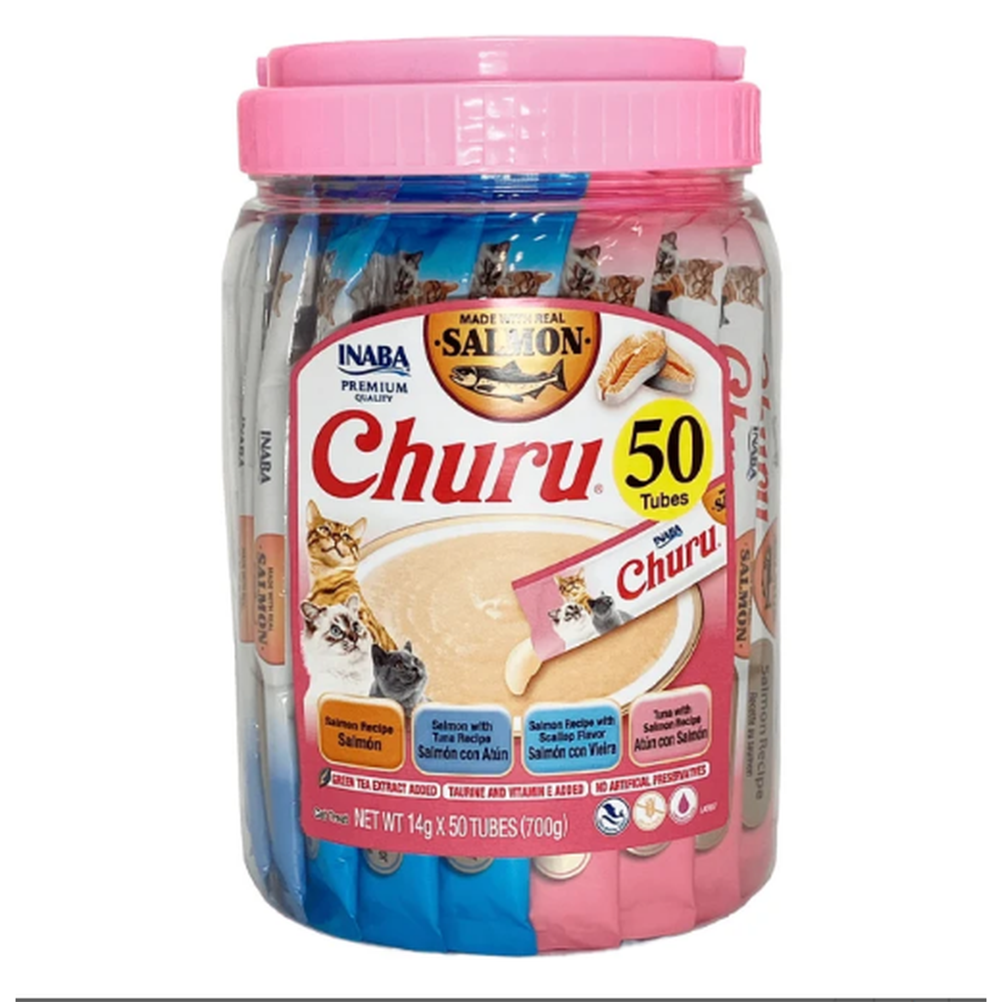 Frasco Churu Gato Salmon 50und