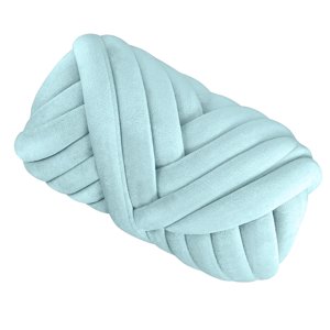 Magideal - Hilo Grueso De Algodón Y Poliéster, Hilo De Punto Para Brazo, , 250G, Tejido A Mano, Hilo De Peso Suave Para Tirar, Almohada, Fabricación De , Menta Verde Verde Claro