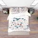 thumbnail image 3 of 3D Cartoon Ocean Whale Lighthouse Starfish House Quilt Cover Set Bedding Set, 3 of 3
