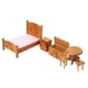 thumbnail image 1 of Casa De Mu?ecas Muebles En Miniatura Juego De Dormitorio Para Ni?os De Madera 1/12 Color De Madera, 1 of 3