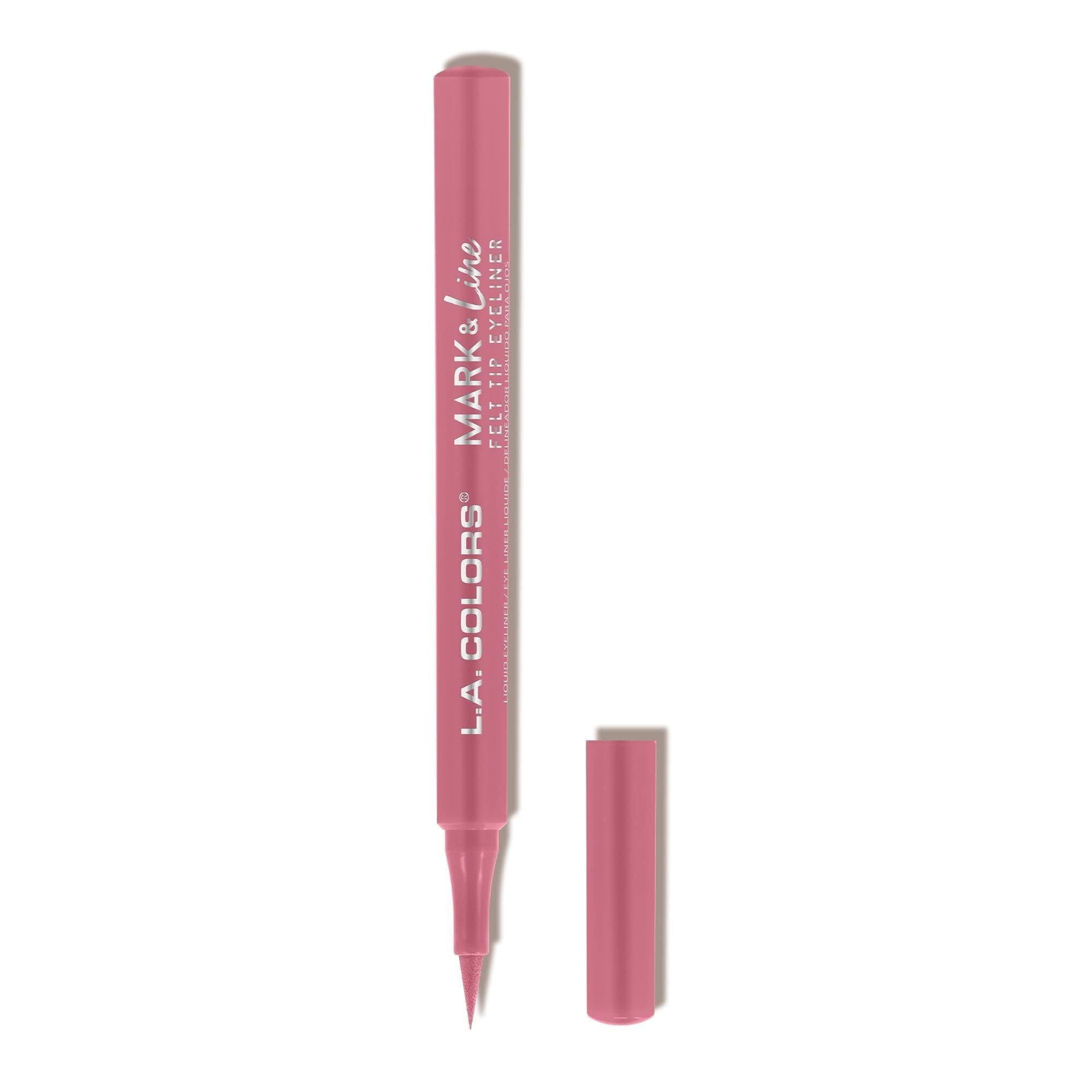 Delineador De Ojos L.a. Colors Mark & Line Con Punta De Fieltro Rosa Cle826