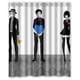 thumbnail image 1 of Cortina de ducha con personajes de Anime Durarara, juego de cortina de baño con ganchos, tamaño 60 x 72 pulgadas, 1 of 3