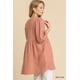 thumbnail image 4 of Vestido Túnica de Gasa con Cuello en V y Borde Deshilachado, 4 of 5