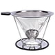 thumbnail image 1 of Filtro de café reutilizable, soporte de acero inoxidable, cestas de embudo de malla metálica, filtros de café de goteo, gotero, taza de filtro de café de goteo, 1 of 5
