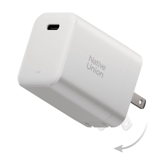 Cargador Native Union Fast GaN PD 45W USB-C blanco