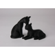 thumbnail image 1 of Figura Decoración- Escultura Gatos Minimalistas en Pareja, 1 of 2