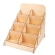 thumbnail image 3 of Estante de exhibición de tarjetas, soporte de exhibición de tarjetas de felicitación de madera, mesa portátil, foto, correo, sello, mercado, venta al, 3 of 5