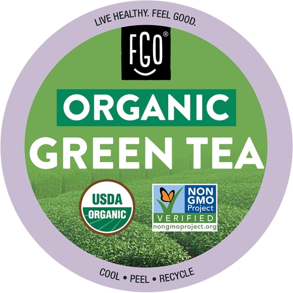 Cápsulas FGO de Té Verde Orgánico para Keurig, 24 unidades