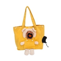 Magideal - Transportín Para Gatos Transportín Para Gatos Bolso De Viaje Portátil De Lona Suave Para El Automóvil Bolso De Transporte Para Mascotas Para Caminar Y Amarillo