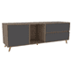 thumbnail image 3 of Rack de TV 60" Salem 1 Puerta 2 Cajones, Miel Y Plomo 58,4x158,4x45,6 Cm, 3 of 14