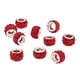 thumbnail image 1 of 10pcs European Spacer Beads Rhinestone Pulsera Joyas Resultados Rojo, 1 of 5