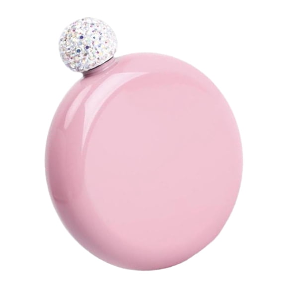 Petaca Portátil De Bolsillo Para Licor, Botella De Vino Para Vodka, Rosa De Viaje