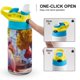 thumbnail image 4 of Capitán Calzoncillos Botella de Agua con Tapa Pop Top de Un Toque, Acero Inoxidable, a Prueba de Fugas, para Deportes, Botella Infantil azul 12 oz, 4 of 6