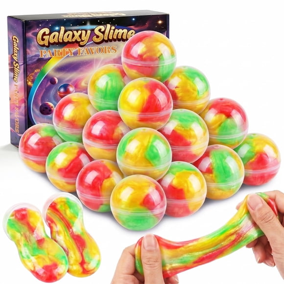 Slime Balls MOSHRERUHUA, paquete de 24, juguete galáctico no pegajoso