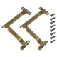 thumbnail image 1 of 2 piezas bisagras de soporte de tapa plegable de 5.71"x0.35", bisagra de tapa elevable con tornillos, bronce, 1 of 6