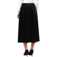 thumbnail image 3 of Falda Larga de Terciopelo para Mujer INSPIRE CHIC Cintura Alta Elegante para la Noche Formal Cóctel Faldas Línea A con Cinturón M Negro, 3 of 6