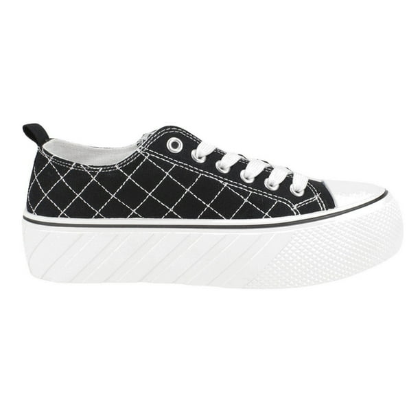 Zapatilla New Walk Lona Cruzado Negro