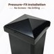 thumbnail image 2 of Remate para poste Decorex Hardware 10 x 10 cm de aluminio negro, 2 of 8