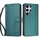 thumbnail image 3 of Funda Cartera Trébol para Samsung Galaxy S25 Ultra con Ranuras Tarjetas y Carga Inalámbrica Verde oscuro, 3 of 6