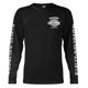 thumbnail image 1 of Camisa Harley-Davidson negra de manga larga con gráfico de calavera y águila, 1 of 2
