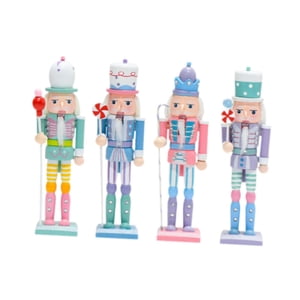 Bothyi - 4 Piezas De Cascanueces De Madera Para Decoración De Árbol De Navidad