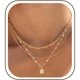 thumbnail image 1 of Set de Collares en Capas YEEZII Baño de Oro 14K, 1 of 3