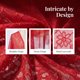 thumbnail image 3 of INSPIRE CHIC Bufanda de Encaje Sólido para Mujer con Borlas, Chal Largo de 73.2"x23.6", Elegante Pañuelo para Banquete de Boda 73.2x23.6"(LxW) Rojo, 3 of 6