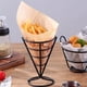 thumbnail image 2 of Cono Alambre Negro Con Base Para Papas Fritas Dia 10 X 15 Cm, 2 of 3