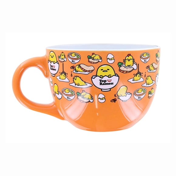 Taza para sopa Silver Buffalo Sanrio Gudetama x Nissin Top Ramen, 600 ml