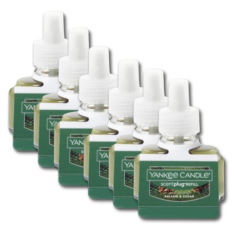 Recarga De Fragancia Yankee Candle Scentplug Balsam & Cedar, Paquete De 6