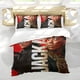 thumbnail image 5 of El Día del Chacal Conjunto de sábanas temático, trío de piezas, cómodo y amigable con la piel, diseño único, regalo de decoración para el hogar para familiares, amigos y fans,173cm *218cm, 5 of 6