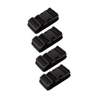 Magideal - Correas De Equipaje De 4 Piezas Correas De Fijación De Fijación De Liberación Rápida Portátil Para Bolsas De Equipaje Cinturas De Embalaje Corturas De Negro