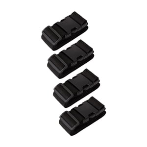 Magideal - Correas De Equipaje De 4 Piezas Correas De Fijación De Fijación De Liberación Rápida Portátil Para Bolsas De Equipaje Cinturas De Embalaje Corturas De Negro