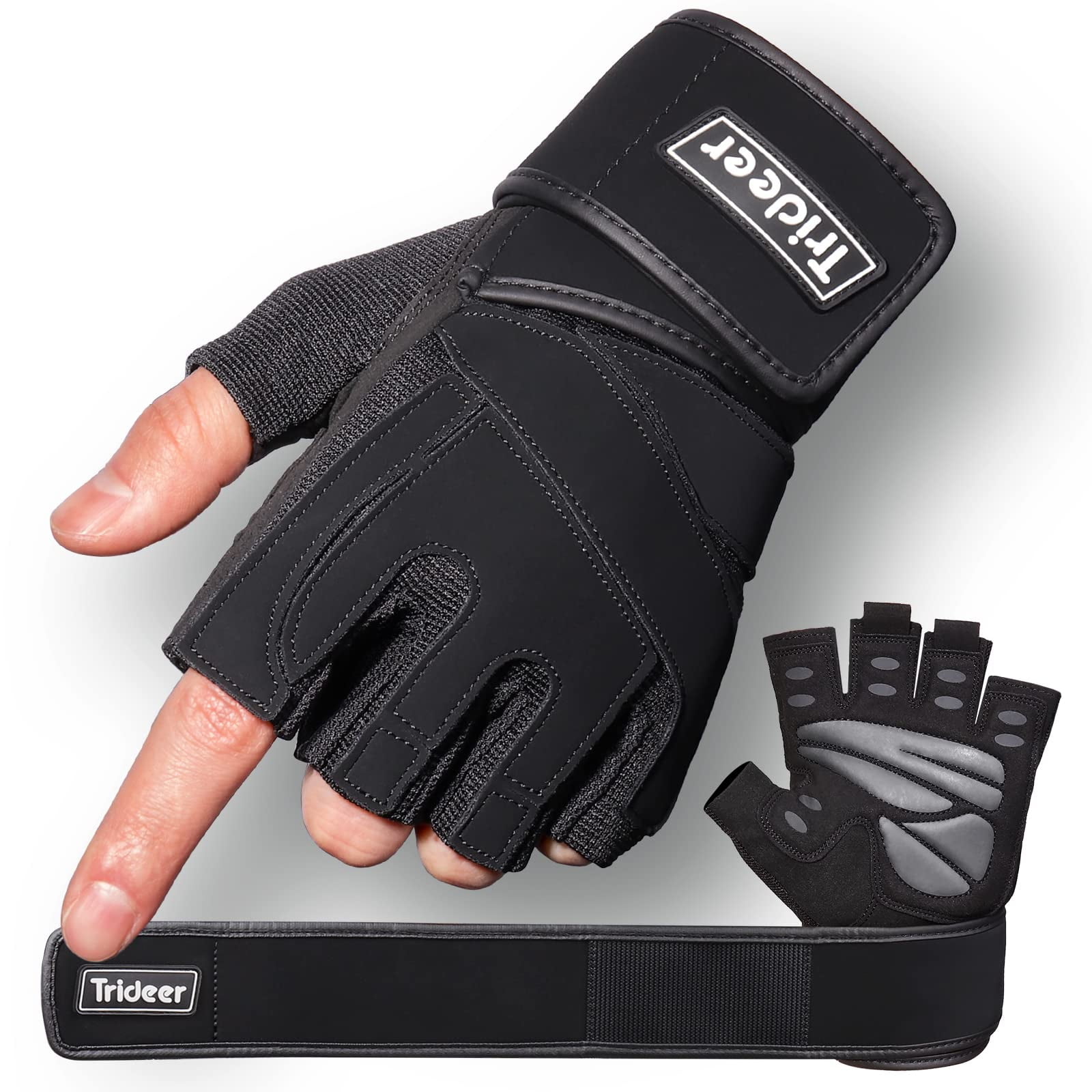 Guantes De Entrenamiento Trideer Para Hombre Con Soporte Para La Muñeca
