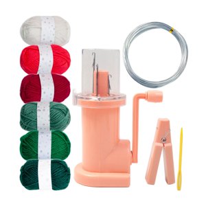 Magideal - Tejedor De Carrete Manual Fácil De Tejer, Adorno Para El Hogar, Máquina Trenzadora De Cuerda, Herramienta Para Tejer Para Pulsera, Suéteres Para Adult Hilo De 6 Colores Rosa