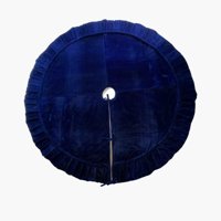 Falda De Felpa Vickerman Para Árbol De Navidad, Color Azul Medianoche, 183 Cm