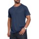 thumbnail image 5 of INSPIRE CHIC Camiseta de Hombre de Tela de Waffle Clásica con Cuello Redondo y Mangas Raglán Cortas M Azul Marino, 5 of 6