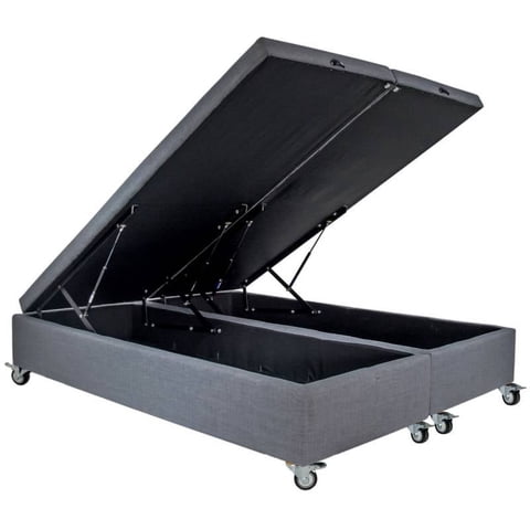 Bloccare - Base De Cama Baúl King Para Colchón Emma 200 Cm Con Rueda Deluxe
