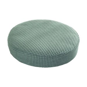 Magideal - Funda Elástica Para Taburete, Diámetro De 11 A 15 Pulgadas, Fundas De Fibra De Poliéster A Prueba De Polvo, Cojín Para Taburete De Bar, Uso , , Verde Redondo Verde Para 28-38Cm