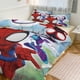 thumbnail image 1 of Spiderman 'Saving The Day' Microfiber 3-Piece Bedding Set (1 Duvet Cover + 2 Pillow Shams)Kids Bedding Bed Sheets, 1 of 5