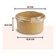 thumbnail image 2 of Bowl envase recipiente kraft con tapa pet 1000ml 100u, 2 of 3
