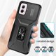 thumbnail image 5 of Funda Armada para Motorola Moto G Power 2024 con Tapa Deslizante y Soporte Magnético Giratorio Negro, 5 of 5