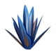 thumbnail image 3 of DIY Metal Art Tequila Escultura Rústica 9 Hojas Escultura De Jardín Decoración Para El Hogar Azul Oscuro 35cm, 3 of 5